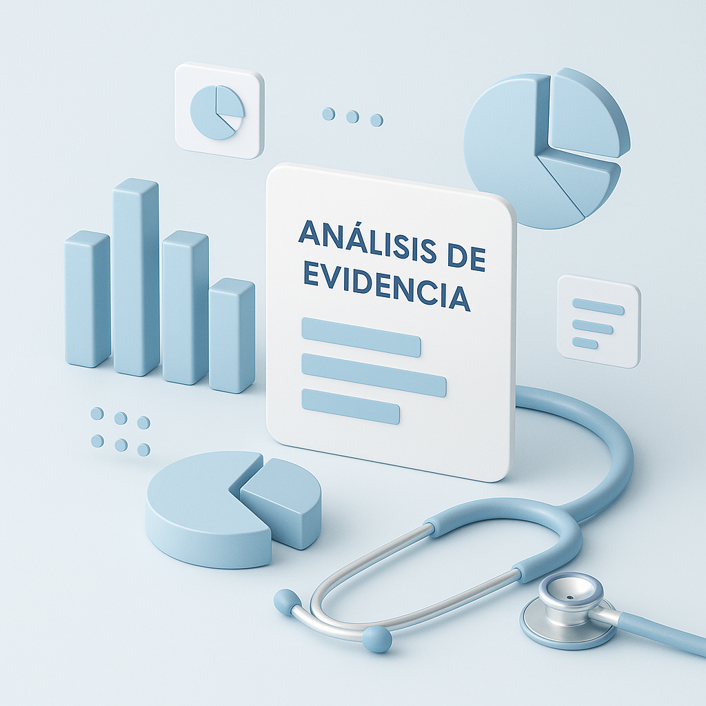 Perito médico revisando un informe clínico